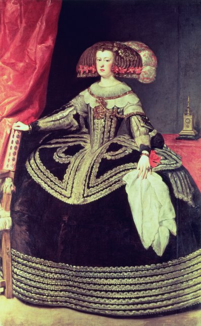 オーストリアのマリアナ女王（1635-96）c.1653 作： Diego Velázquez